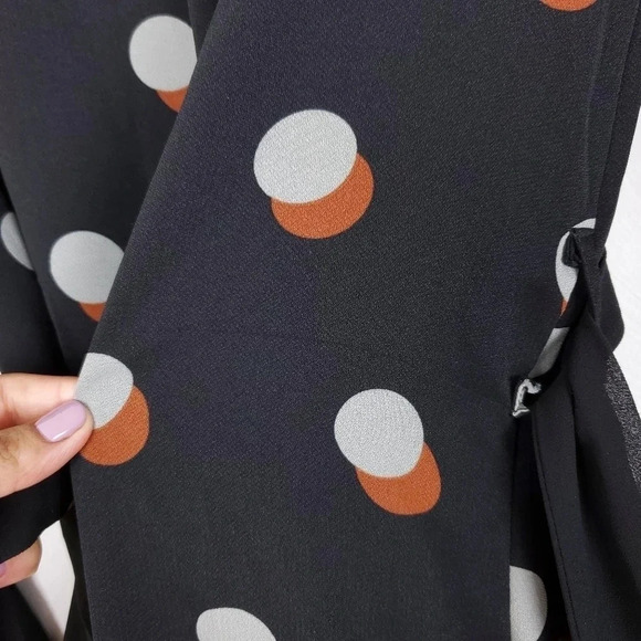 Sabié Sheer Panel Peplum Shirt Dress - Picture 12 of 12